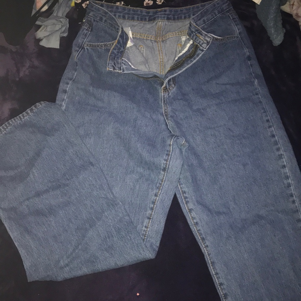 Long Open Footed Jeans